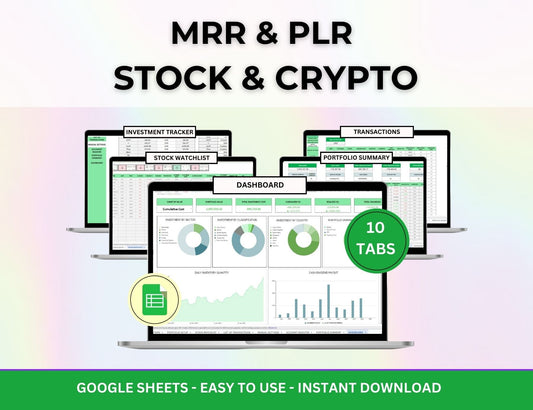 Stock Portfolio Tracker Excel Template and Google Sheets Spreadsheet