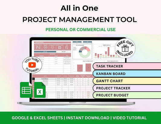 Project Management Tracker Excel Template Google Sheets Spreadsheet
