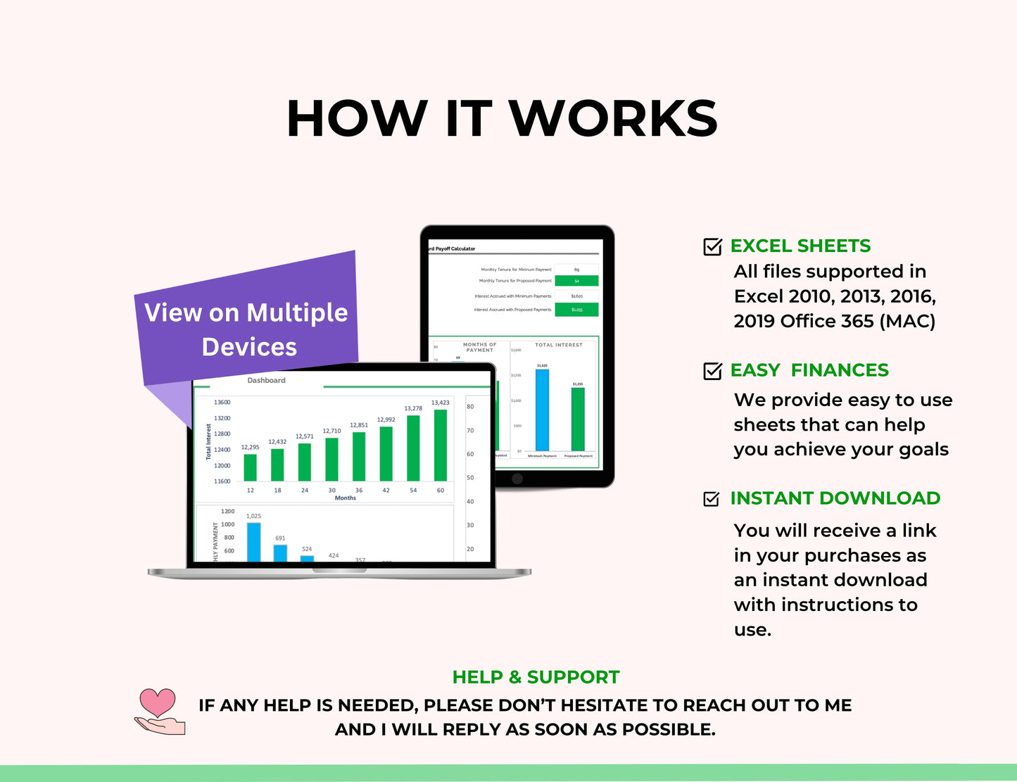 credit card payoff sheets