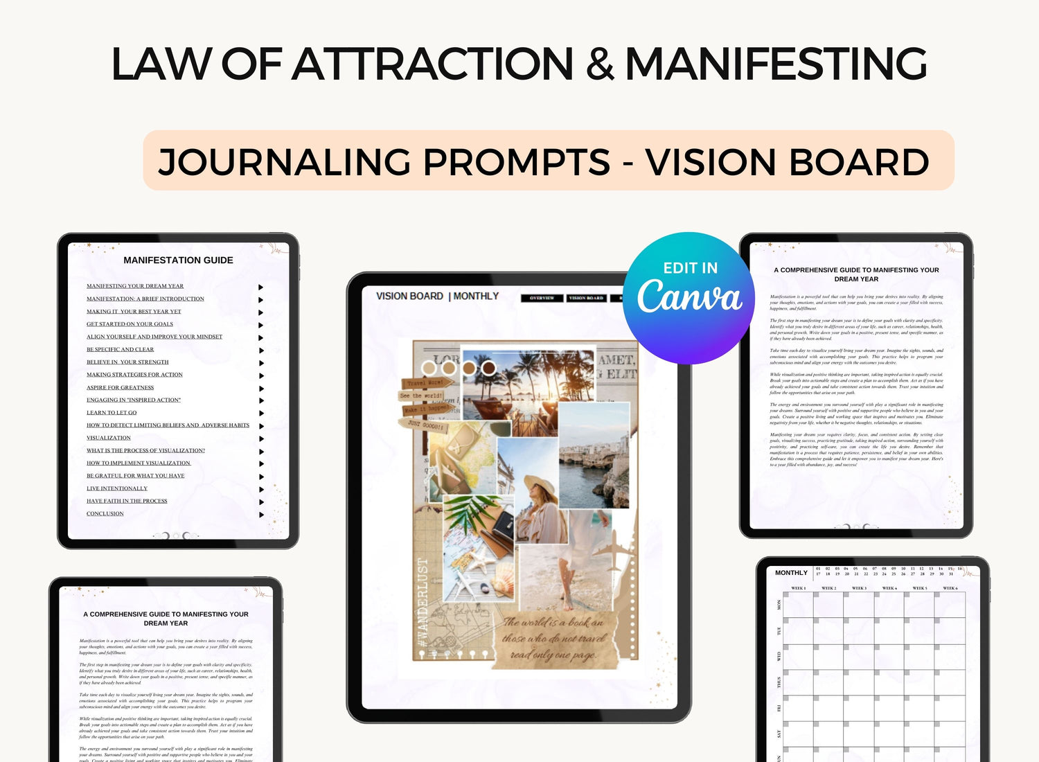 Plr Digital Planner, PLR Daily Planner, PLR Canva, PLR Bundle, PLR Product PLR Bundle, PLR, Mental Health PLR, Manifestation Resell, Manifest PLR