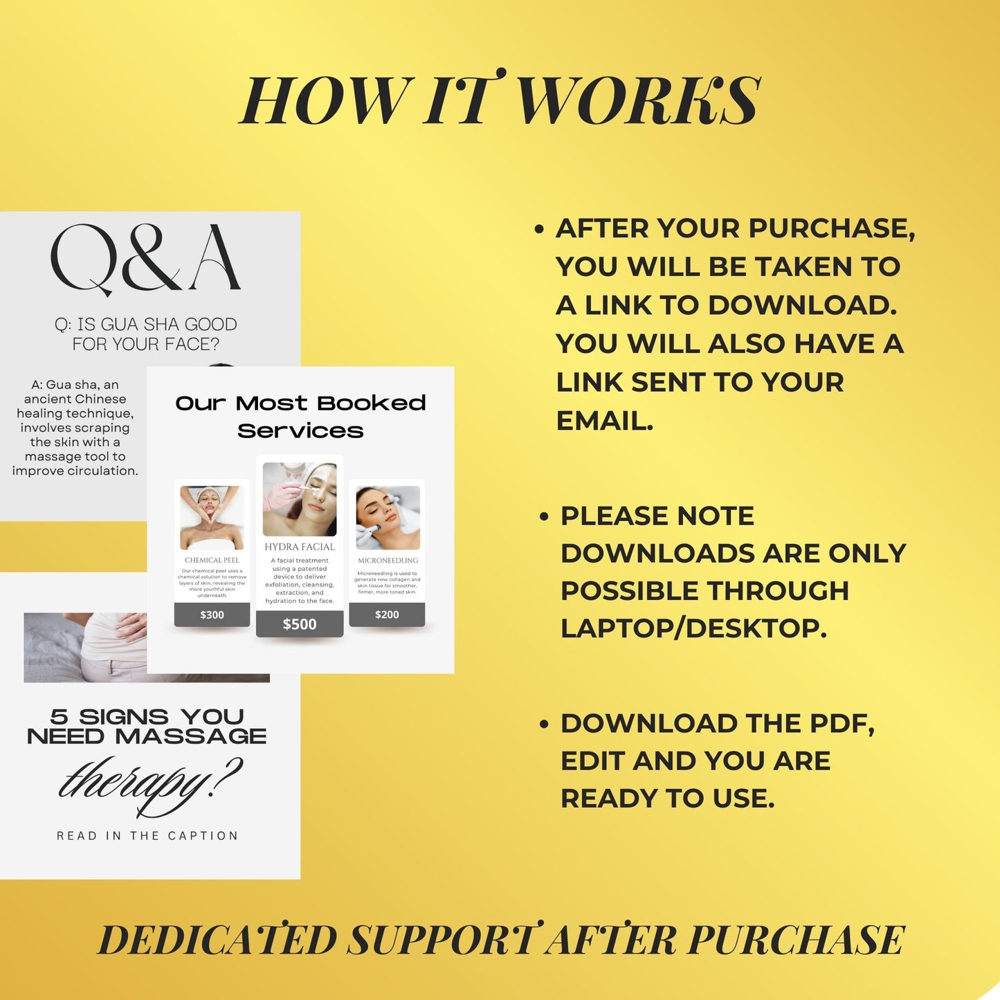 Massage Templates | Massage Therapy Social Media Templates