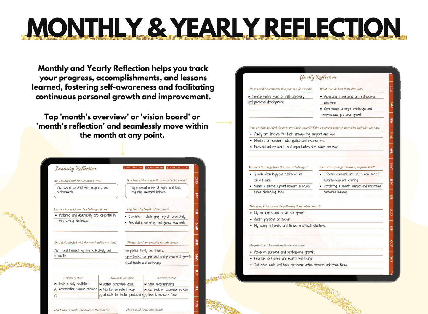 PLR Resell Undated Digital Planner, Daily Planner, Hyperlinked Journal PLR Journal Canva Editable Commercial Use Resell Rights