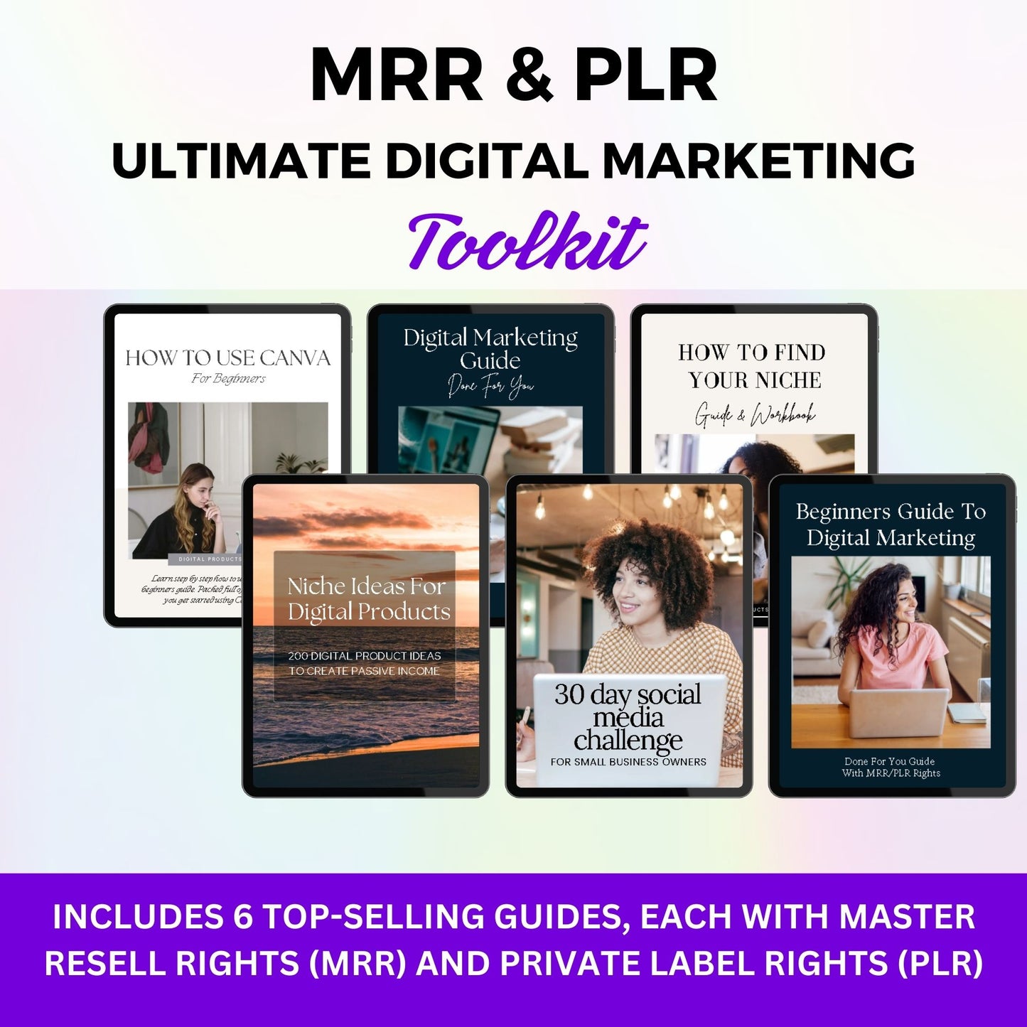 Free 6 Digital marketing Toolkit + 300 ChatGPT Prompts + Credit Card Payoff Tracker with MRR Rights