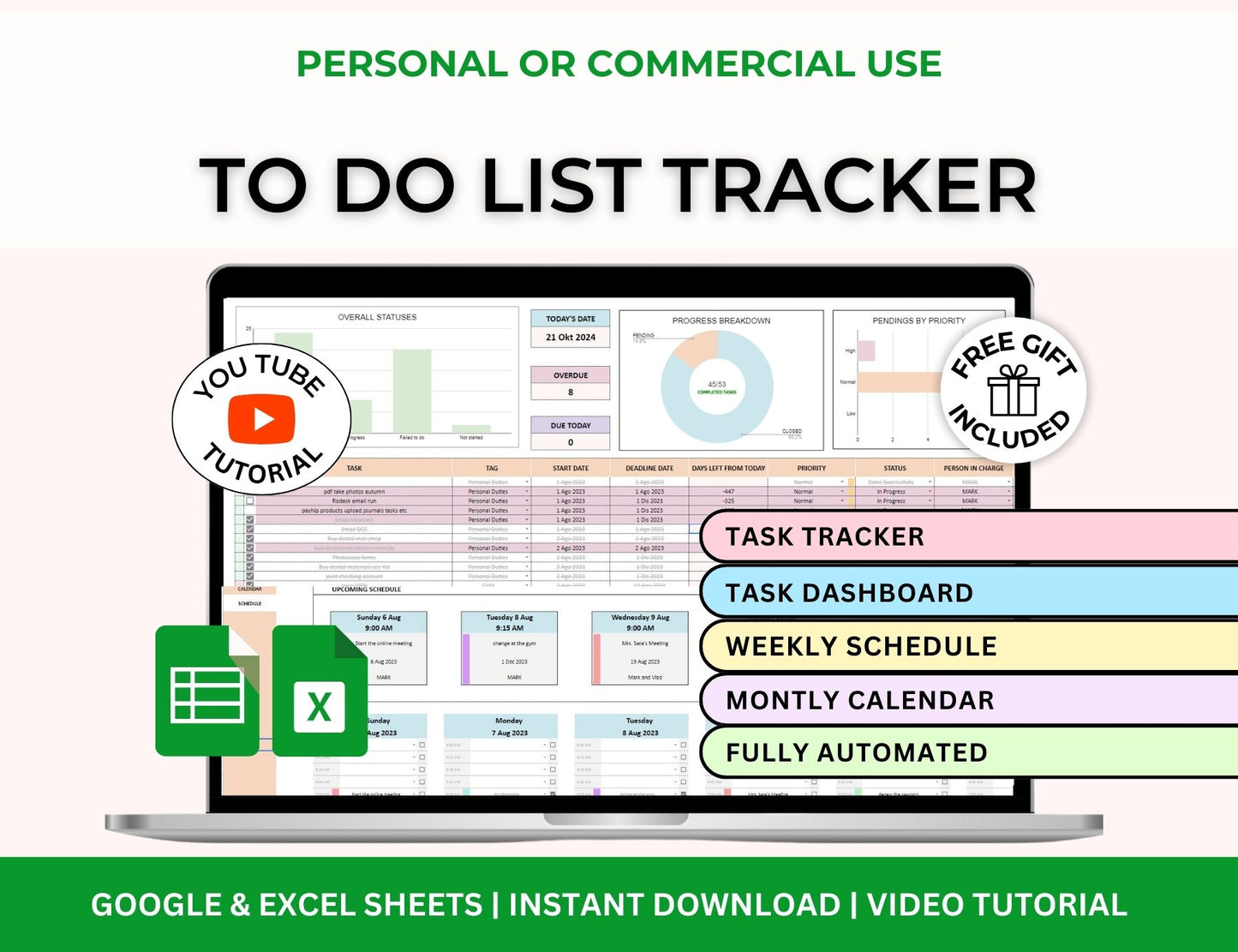 task tracker excel, to do list template excel, excel to do list template, excel to do liste template, excel to do list, to do list excel, spreadsheet task tracker, daily task tracker excel, to do list template excel free download