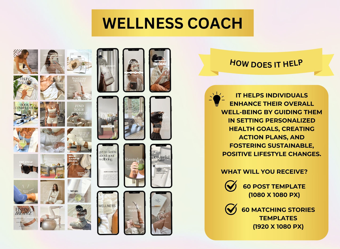 Life Coach Social Media Templates Bundle