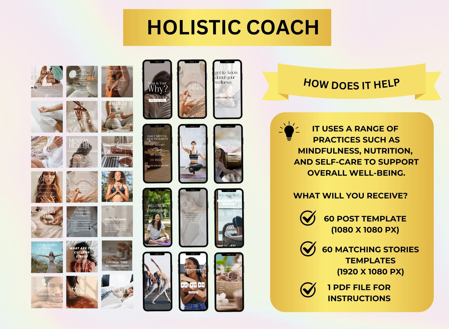 Life Coach Social Media Templates Bundle
