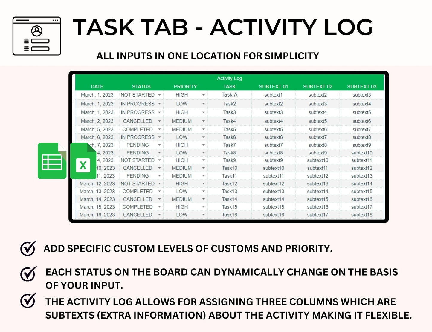 Kanban Board Excel Google Sheets