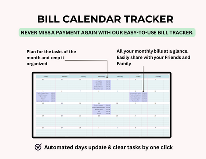 monthly bill tracker, Google Sheets Spreadsheet, google sheets, Budget Expense, Bills Checklist,