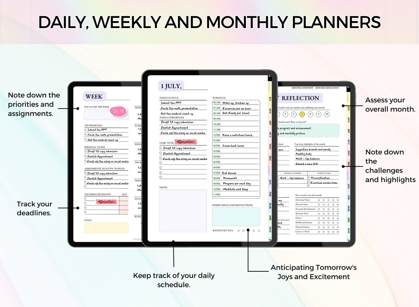 PLR Student Printable Planner