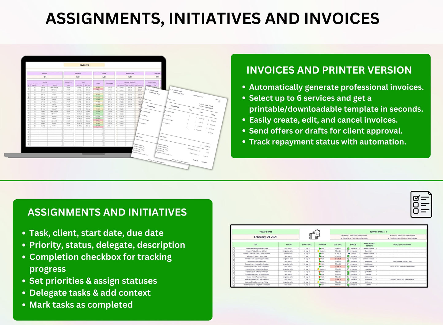 Small Business All In One Service Business Planner