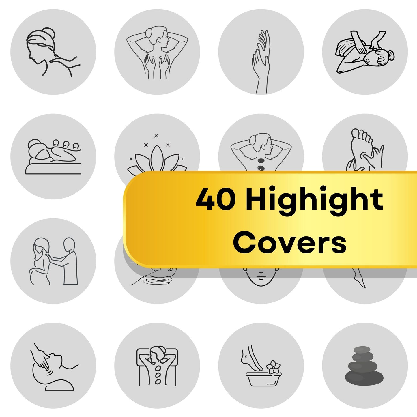 240 Massage Templates | Massage Therapy Social Media Templates