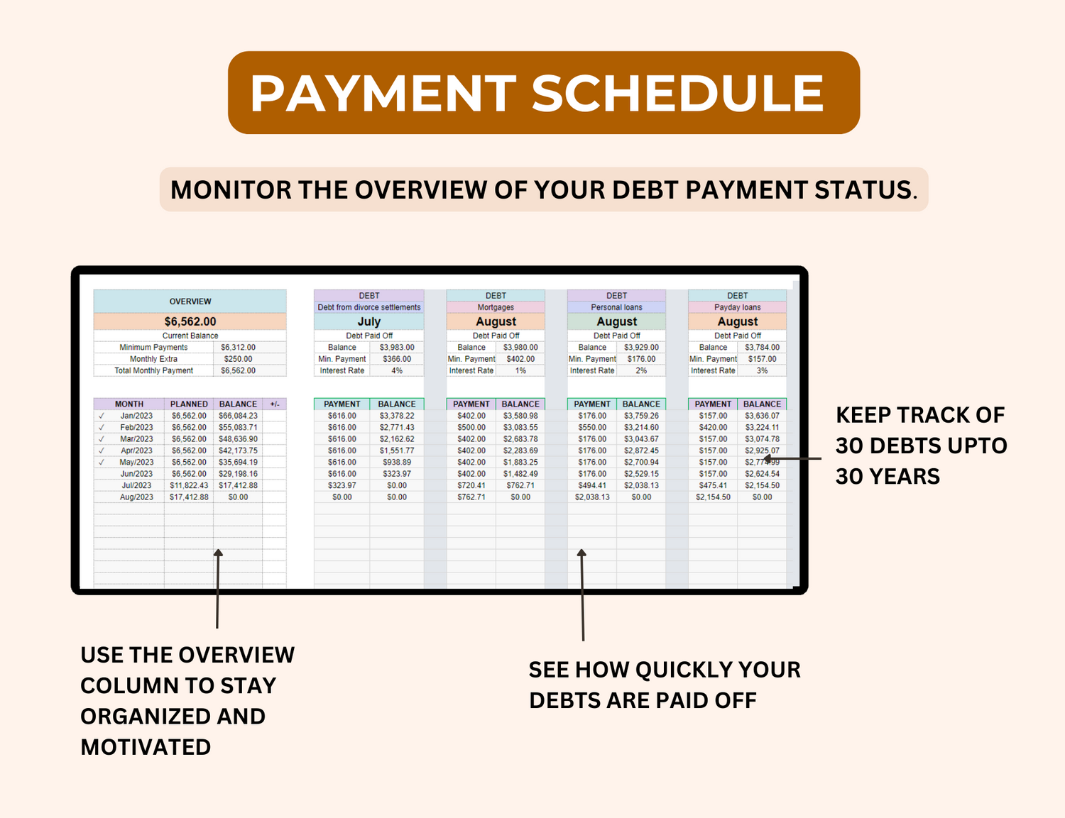 Finance PLR, family budget, debt tracker, debt spreadsheet, debt payoff tracker, couple budget, Commercial Use, budget sheets, budget sheet, Budget PLR
