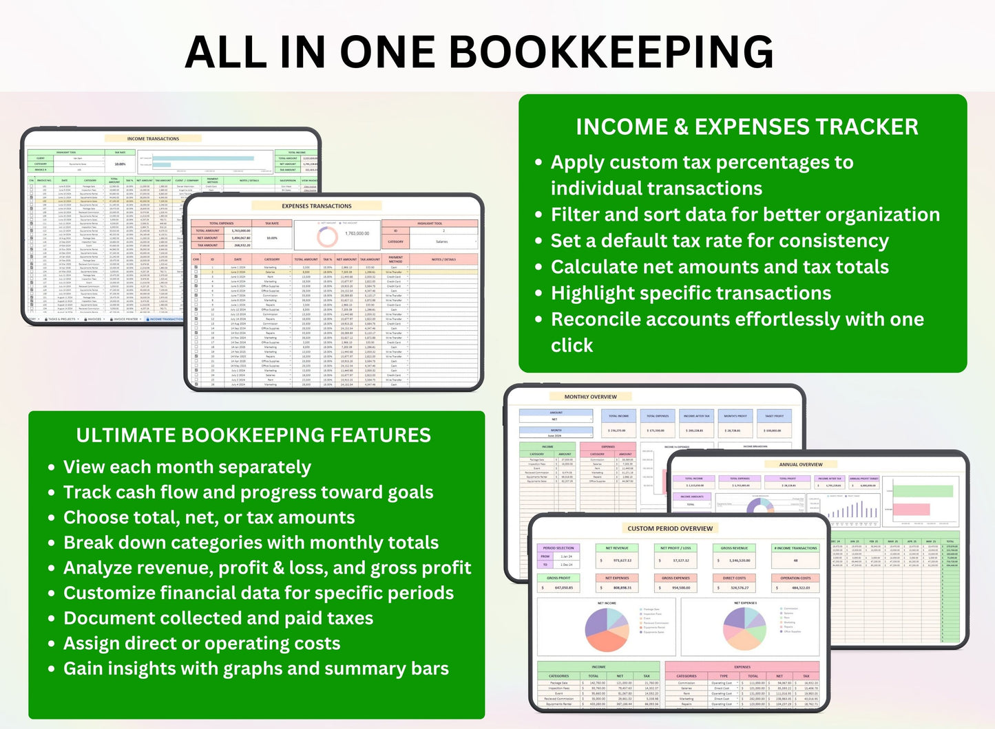 Small Business All In One Service Business Planner