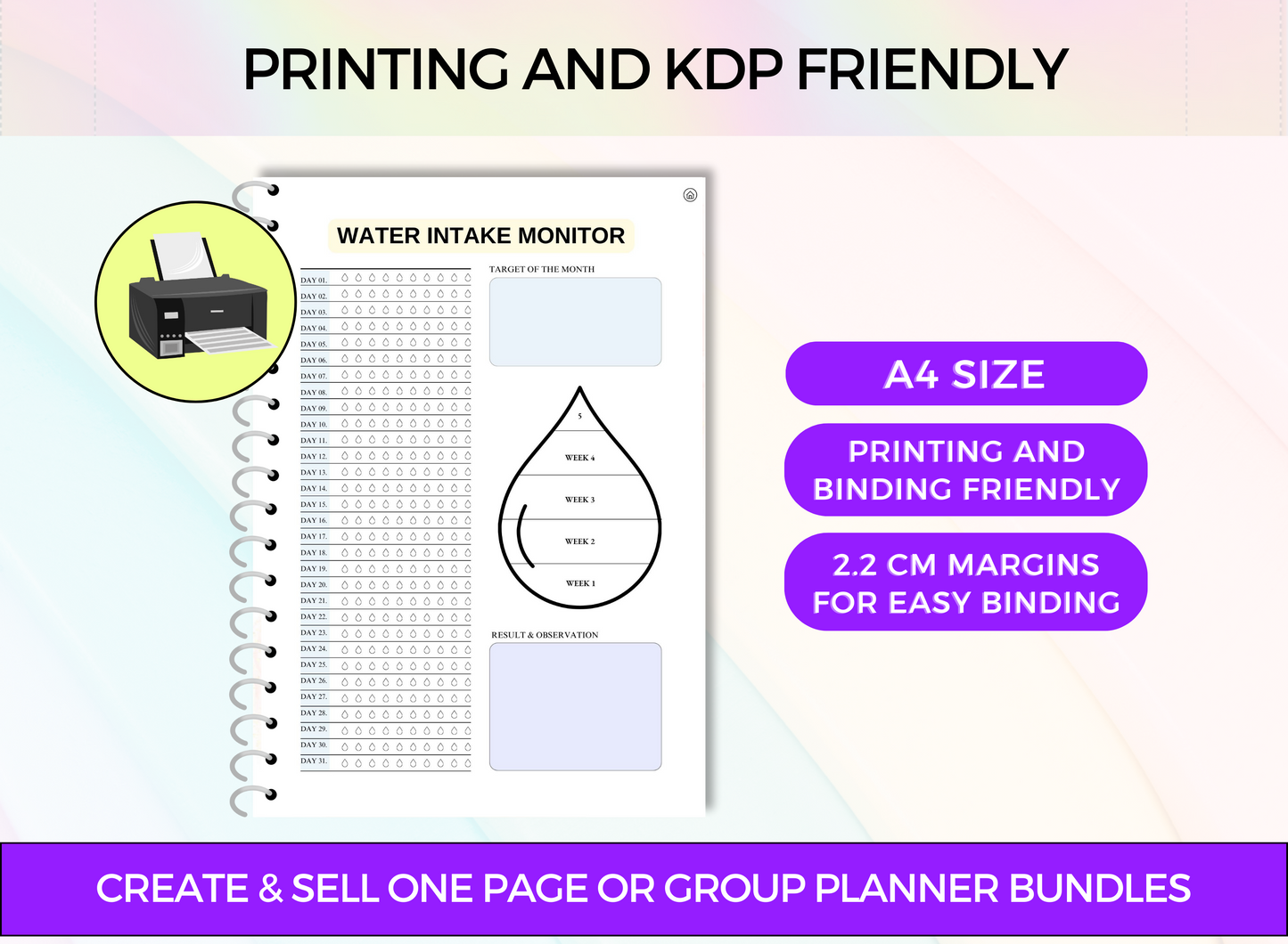 PLR Fitness Printable Planner