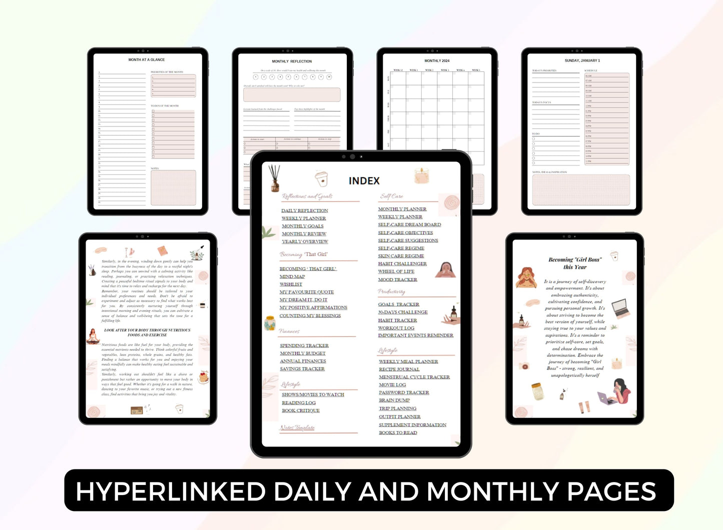 PLR Girl Planner Resell Planner with Master Resell Rights