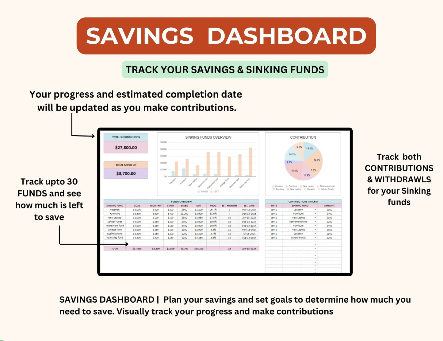 Monthly Budget Spreadsheet