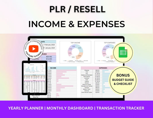 Income and Expense Tracker with MRR Rights