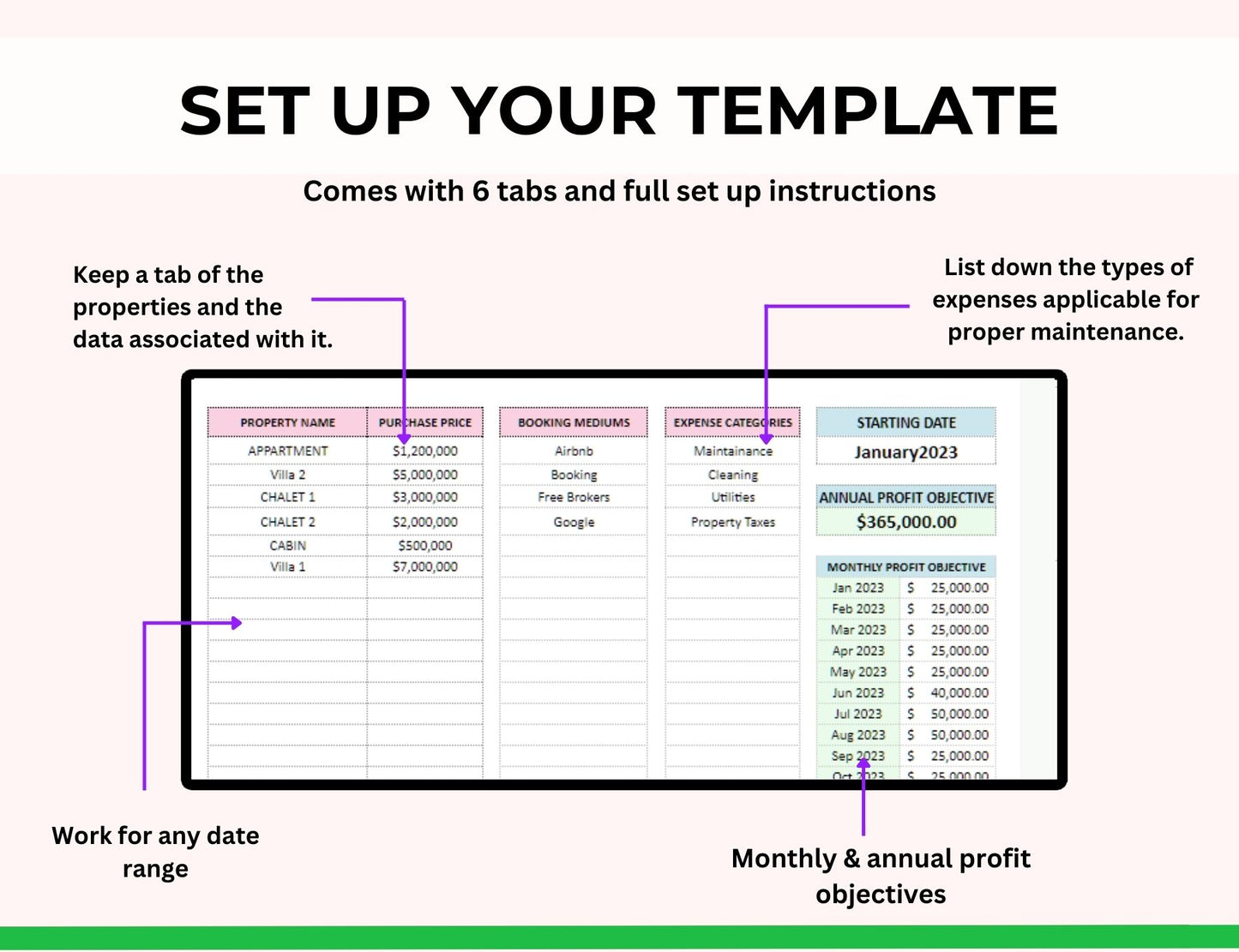 Landlord Rental Property Spreadsheet