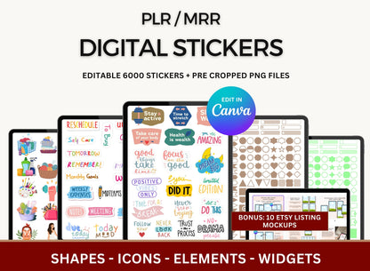 Digital Stickers with MRR Rights