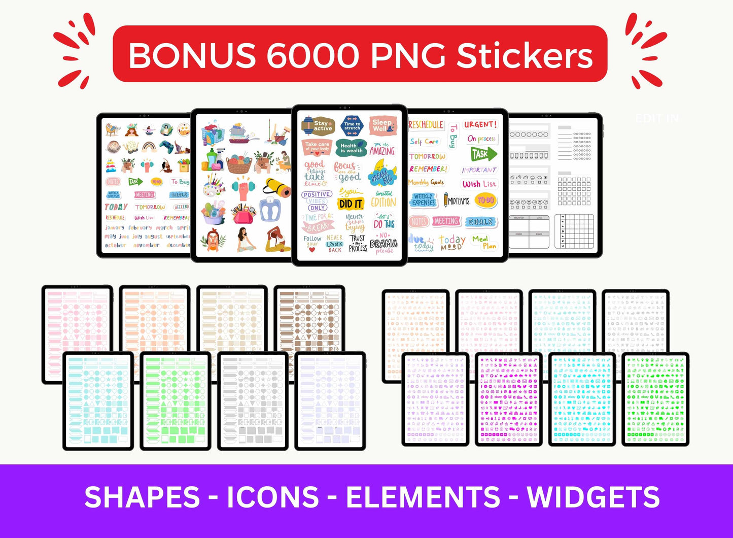 PLR Printable Planner - 106 Planner Templates