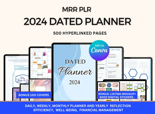 Hyperlinked Digital Planner with MRR Rights