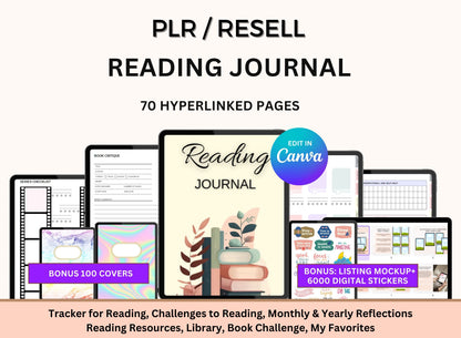 Reading Journal with MRR Rights