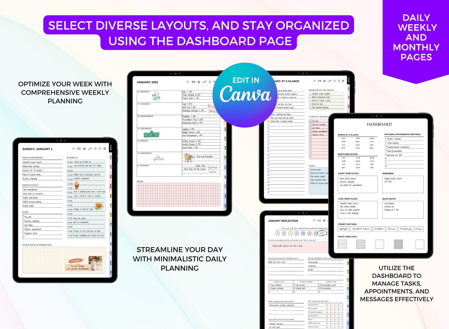 PLR Printable Planner - 106 Planner Templates
