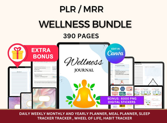 Wellness Mental Health Planner with MRR Rights