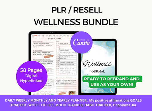 resell wellness, resell PLR, plr wellness, PLR Templates, plr template, PLR Resell Digital Planner, plr resell, Plr product, PLR planners 2023,