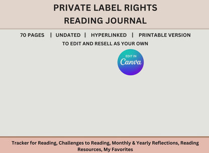 Reading Journal with MRR Rights