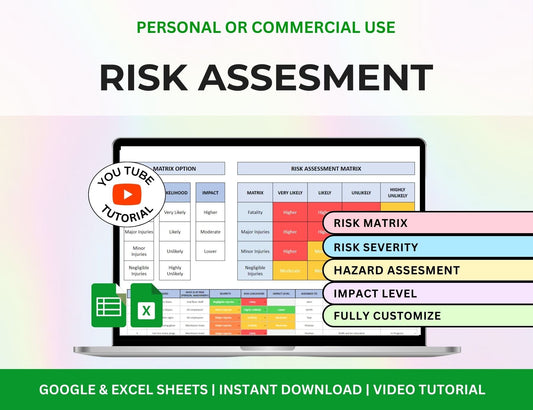 Risk Assessment Excel Template Google Sheets Spreadsheet