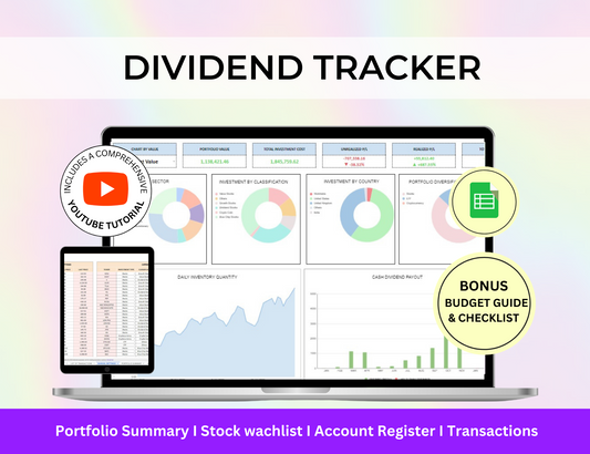 How to Create a Dividend Tracker in Excel