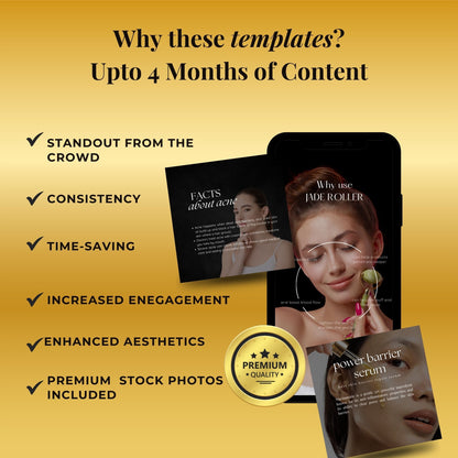 Skincare Social Media Templates | Esthetician Template