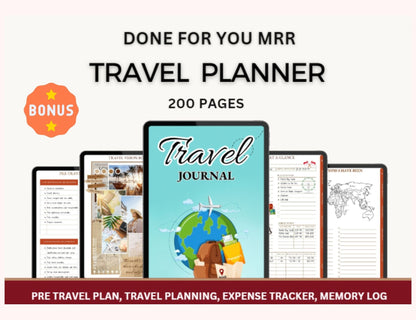 Travel Planner & Spreadsheet with MRR Rights