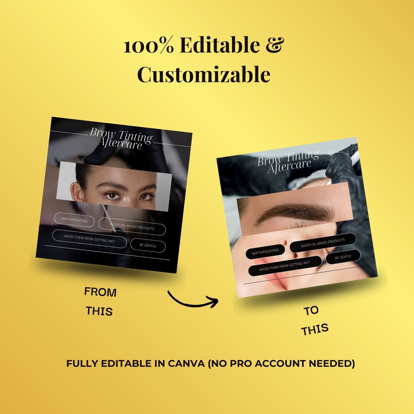 Brow Tech Templates | Eyebrow Artist  Lamination template