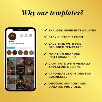 Luxury Spray Tan Templates | Spray Tan Social Media Templates