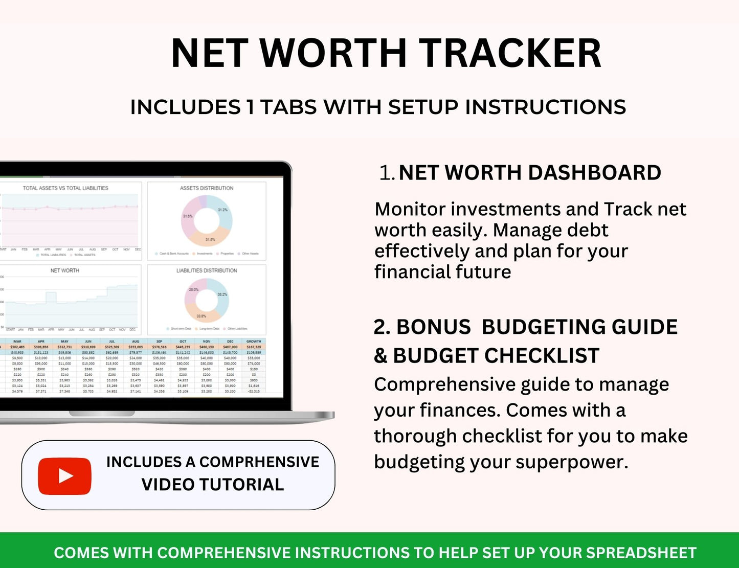 Smart Budget Spreadsheet Bundle Master Resell Rights