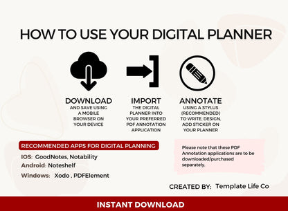 Landscape Digital Planner with MRR Rights