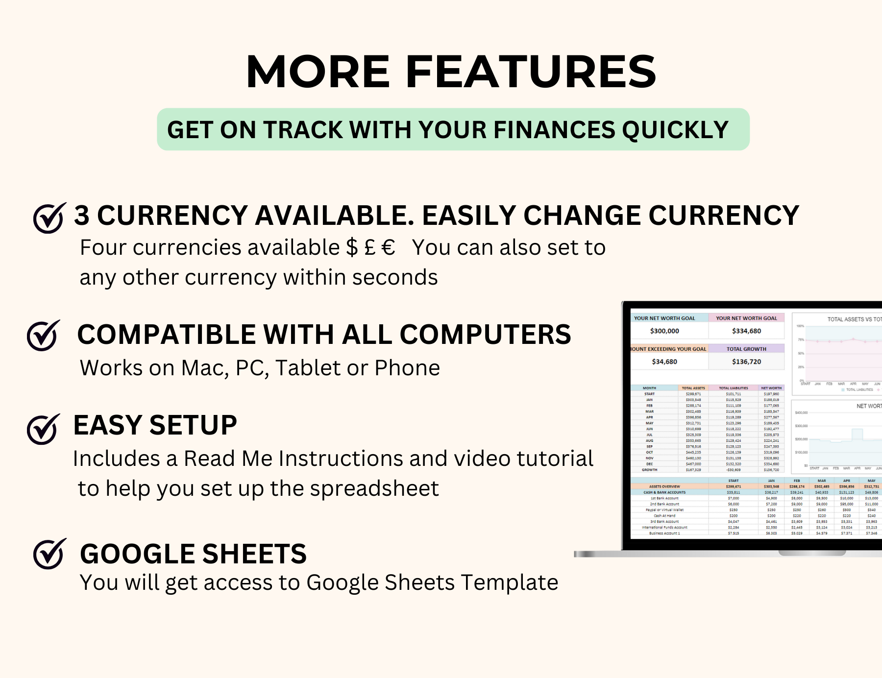 liabilities tracker, Liabilities, google sheets, Finance PLR, finance planner, buy plr, budget girl, assets tracker, Assets