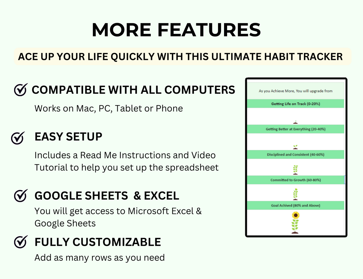 daily habits, goal planner, habit planner, goal tracker, daily routine, weekly habit tracker, task tracker, google sheets, habit template, spreadsheet template, 2024 habit tracker,