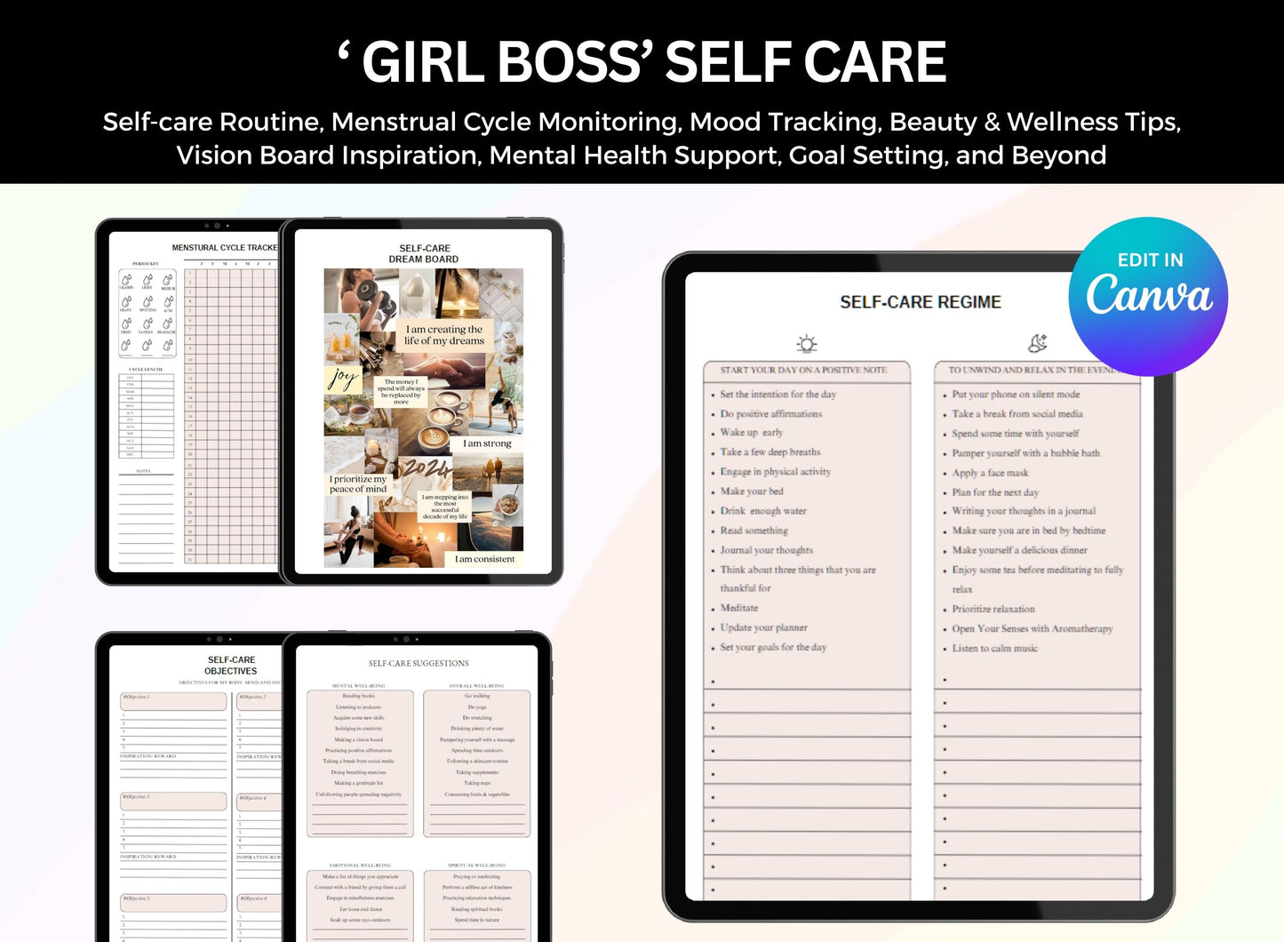 PLR Girl Boss Planner | PLR Digital Planner