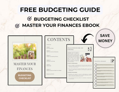 Ultimate Monthly Budget Spreadsheet Planner with MRR Rights