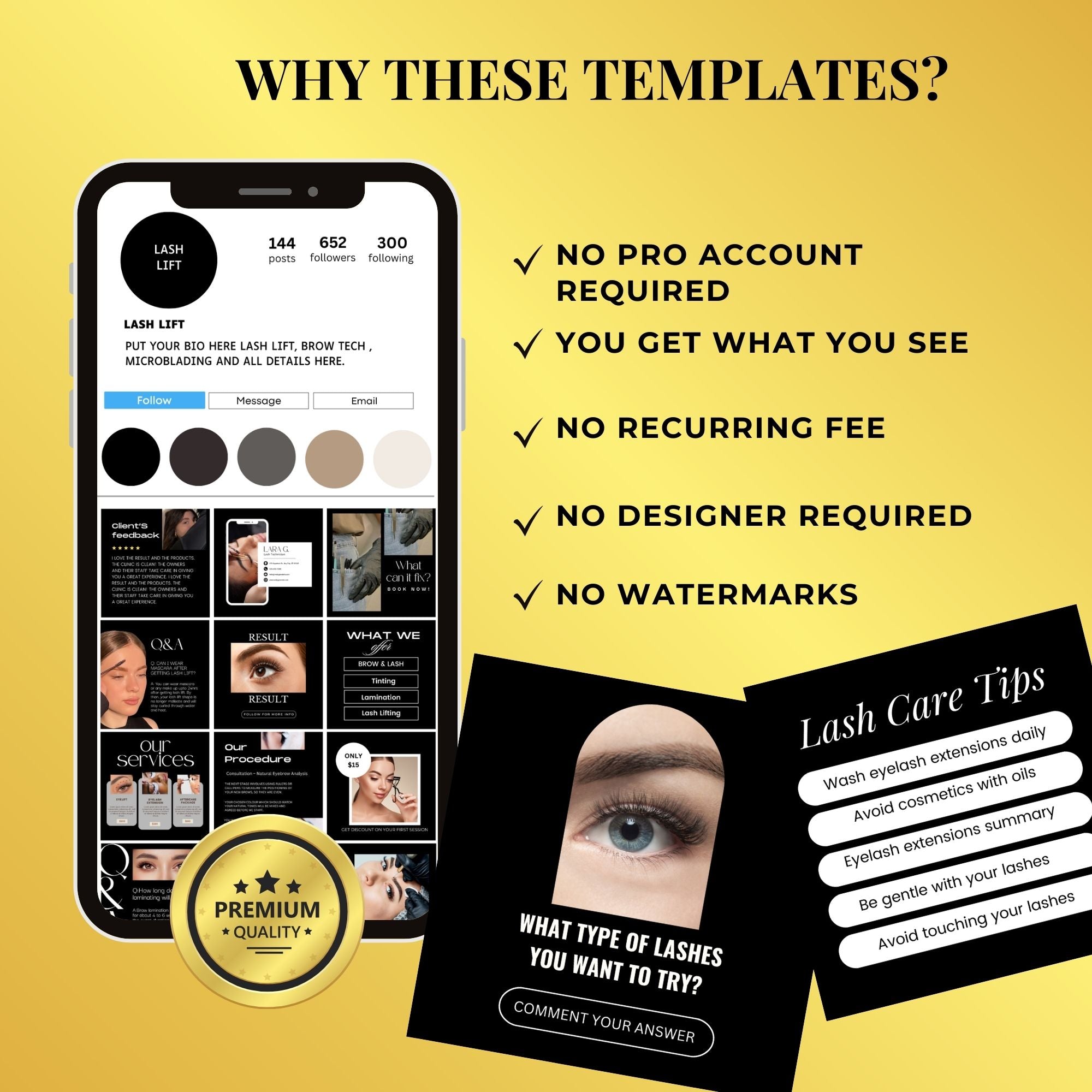 270 Lash Tech Templates Lash Extension Templates