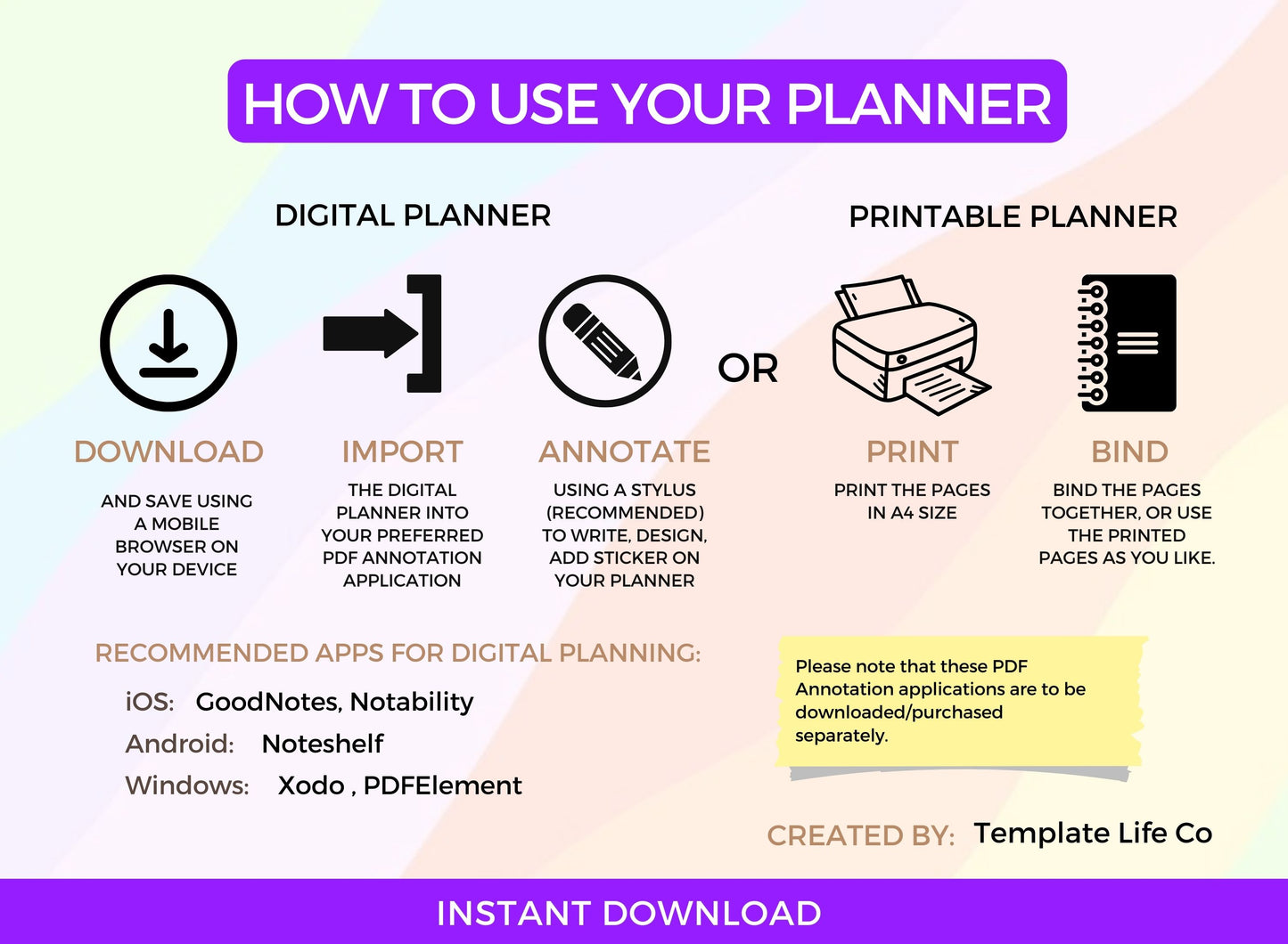 Financial Planner, Budget Planner, Spending Tracker, Weekly Budget Planner