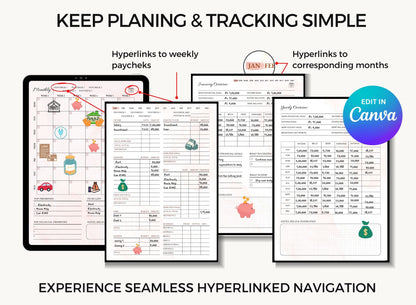  Private Label Rights Digital Planner, Private Label Digital Planner, PLR Templates