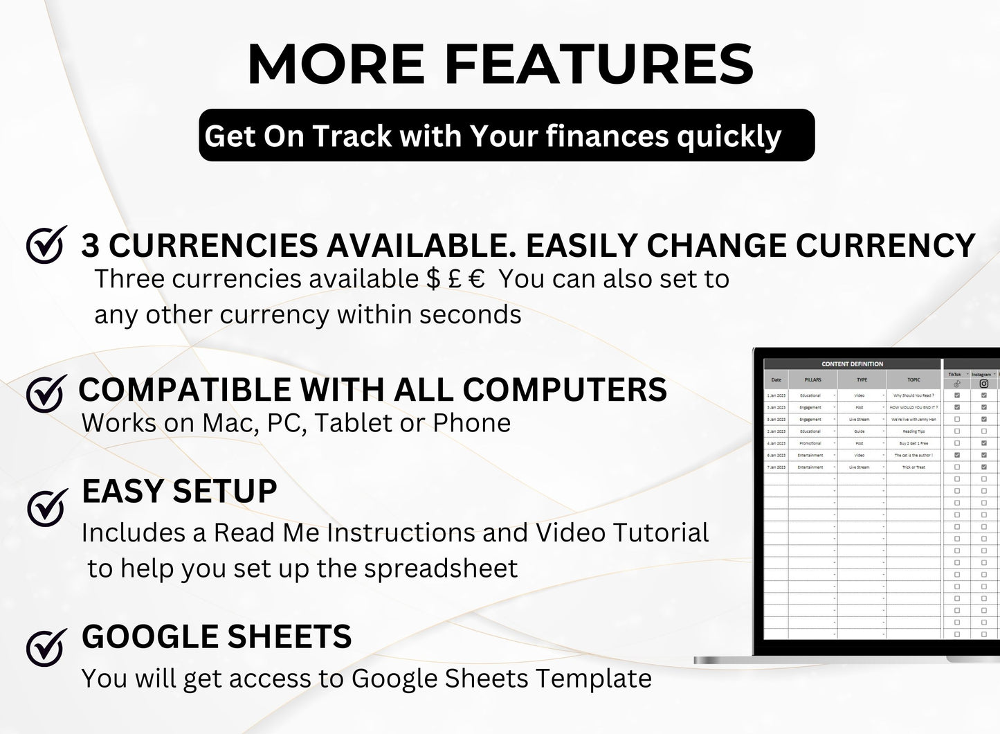 Social Media Planner and Calendar Calendar with MRR  Rights