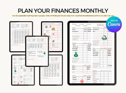 Private Label Digital Planner, Resell Rights, Resell Budget, Private Label Rights Digital Planner