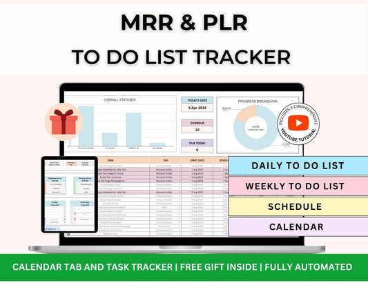 To Do List and Task Tracker Spreadsheet