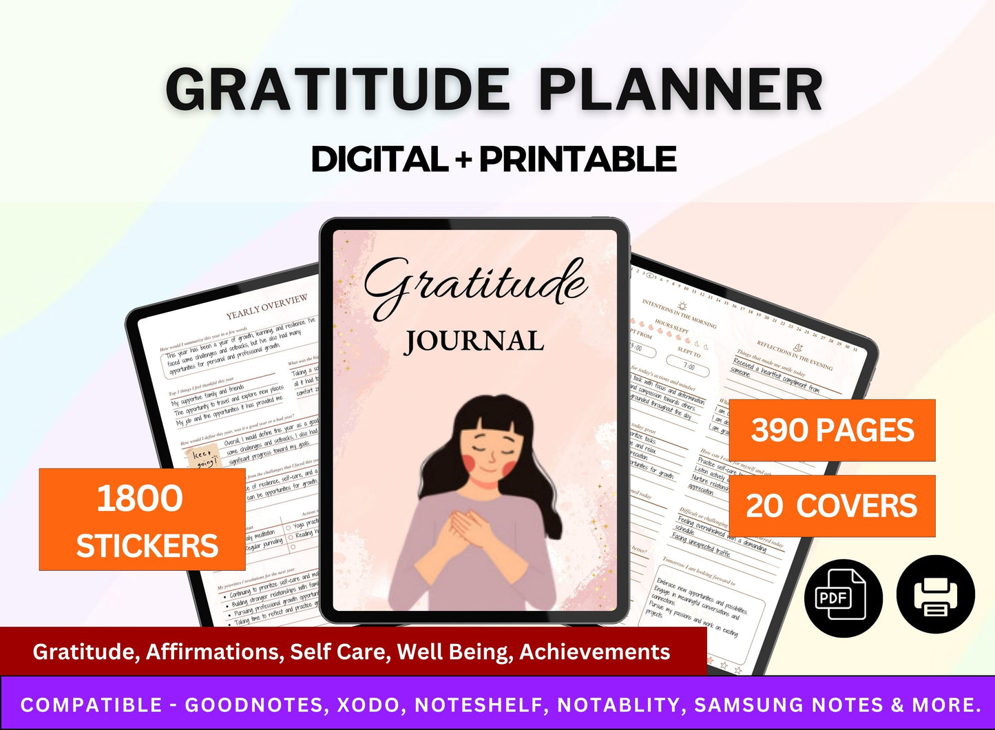 World Psychiatry, wellness planner, The Gratitude Journal, Shadow journaling, self-care journal, My gratitude journal, Morning gratitude list