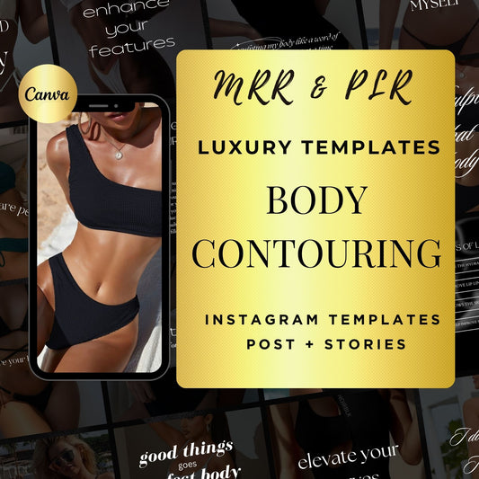 60 Body Sculpting Quotes Instagram Templates | RF Cavitation | Medspa Templates